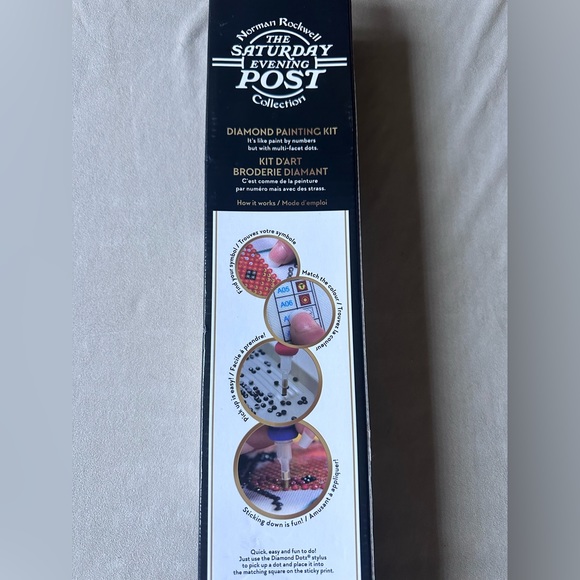 Camelot Dotz® Norman Rockwell Marbles Champion Diamond Painting Kit - Picture 9 of 16